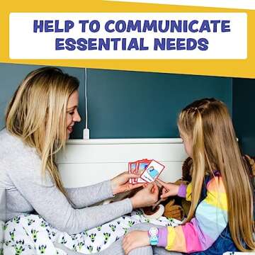 My Essential Needs Cards 12 Flash Cards for Visual aid Special Ed, Speech Delay Non Verbal Children ...