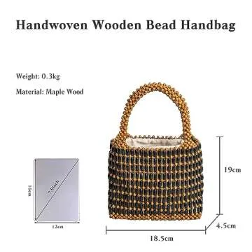 CORIOS Handwoven Woven Tote Bag for Summer Style