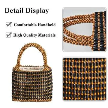 CORIOS Handwoven Woven Tote Bag for Summer Style