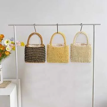 CORIOS Handwoven Woven Tote Bag for Summer Style