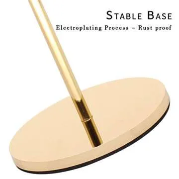 HUANGXIN Gold Candlestick Holders - Set of 3 Candlestick Holders for Taper Candle Fits 3/4 inch Candle & LED Candles Birthday Dinning Party Decorative Metal Candleholders (Gold)