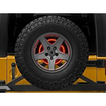 Omotor Jeep Wrangler Spare Tire Brake Light LED Wheel Light