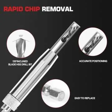 AIMLENTOOL 17pcs Self Centering Drill Bit Set for Woodworking