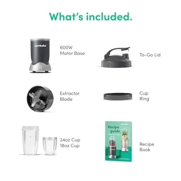 Nutribullet 600W Blender for Smoothies Shakes Food Prep
