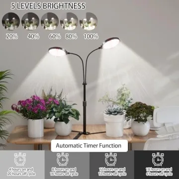 Full Spectrum Grow Lights for Indoor Plants 6000K
