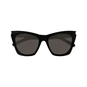Saint Laurent Kate Cat Eye Sunglasses Black Grey Polarized