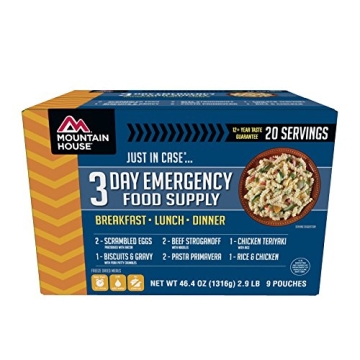 Mountain House 3-Day Emergency Food Supply Kit for Preparedness