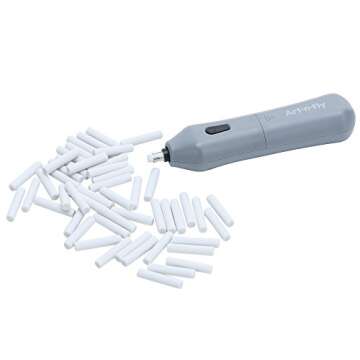 Art-N-Fly Battery Operated Pencil Eraser - Precision Erasing with 51 Refills
