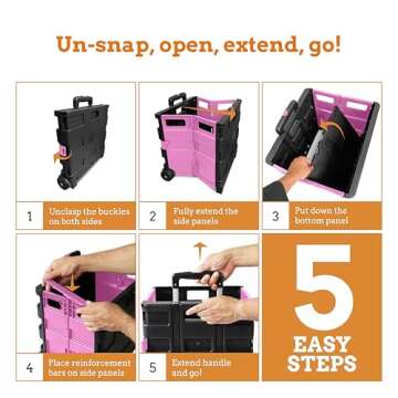 Inspired Living Slim Rolling Cart for All Your Needs