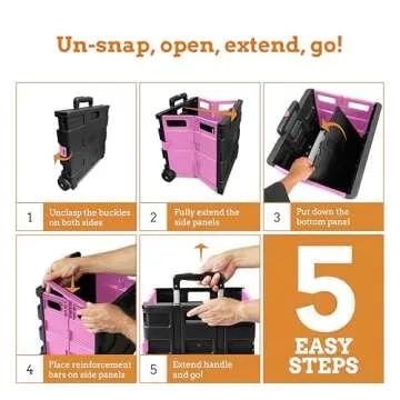 Inspired Living Slim Rolling Cart for All Your Needs