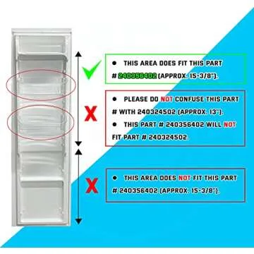 Durable UPGRADED Lifetime Appliance Door Bin for Refrigerators