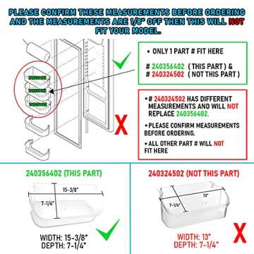 Durable UPGRADED Lifetime Appliance Door Bin for Refrigerators