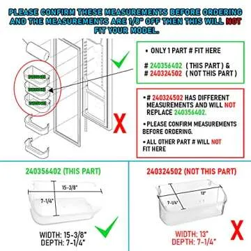 Durable UPGRADED Lifetime Appliance Door Bin for Refrigerators