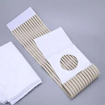 SUPVOX Ostomy Support Belt Elastic Hernia Band Breathable Belly Band for Man Woman Colostomy Abdominal Support