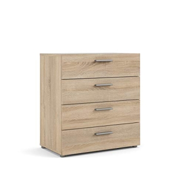 Tvilum Stylish Small Dresser with Steel Brackets and 4 Drawers