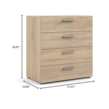 Tvilum Stylish Small Dresser with 4 Drawers for Kids
