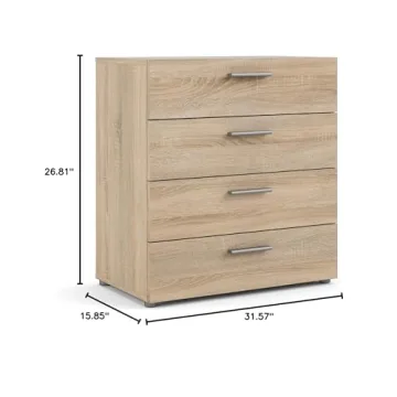 Tvilum Stylish Small Dresser with 4 Drawers for Kids