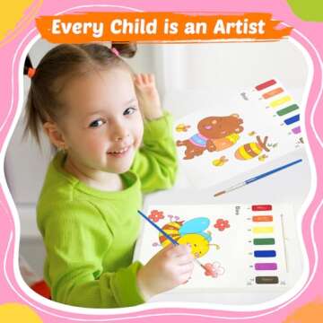Mess-Free FEREDO KIDS Watercolor Paint Book for Kids