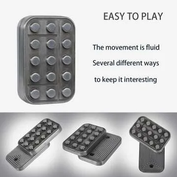 Metal Fidget Slider Toy - Haptic EDC Blocks for Adults