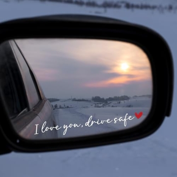 BoopZilla 3PCS I Love You Drive Safe Mirror Sticker - Cute Car Decals for Women and Gifts for Loved ...