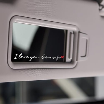 BoopZilla I Love You Drive Safe Mirror Stickers for Cars