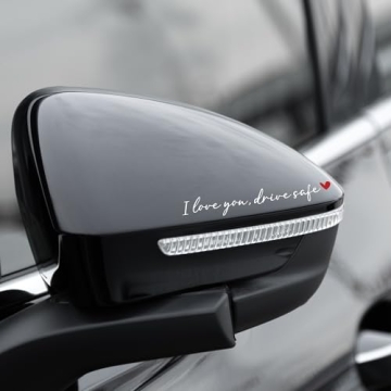 BoopZilla I Love You Drive Safe Mirror Stickers for Cars
