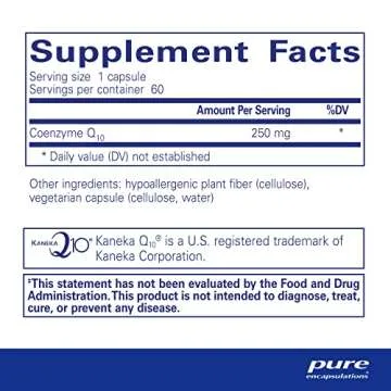 Pure Encapsulations CoQ10-250 mg CoQ10 - Brain Support Supplement* - Mitochondrial & Cellular Energy...