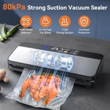 Pyukix 8-IN-1 Vacuum Sealer Machine with Dry Moist Mode