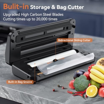 Pyukix 8-IN-1 Vacuum Sealer Machine with Dry Moist Mode