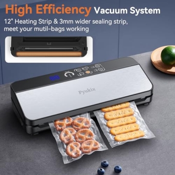 Pyukix 8-IN-1 Vacuum Sealer Machine with Dry Moist Mode
