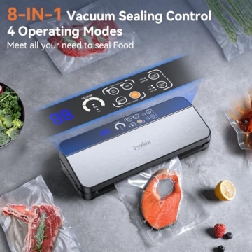 Pyukix 8-IN-1 Vacuum Sealer Machine with Dry Moist Mode