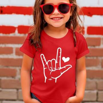 Mommy and Me Valentines Outfits: Boys Girls Toddler T-Shirt Valentine's Day Shirts Cute Kid Gifts Tee Matching Tee Tops A-red