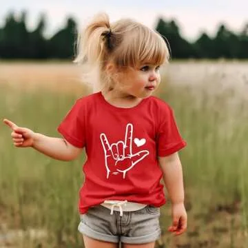 Mommy and Me Valentines Outfits: Boys Girls Toddler T-Shirt Valentine's Day Shirts Cute Kid Gifts Tee Matching Tee Tops A-red