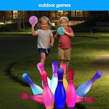 Zloveleexr Glow in The Dark Bowling Set for Kids Play