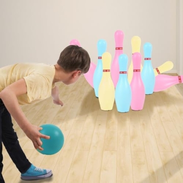 Zloveleexr Glow in The Dark Bowling Set for Kids Play