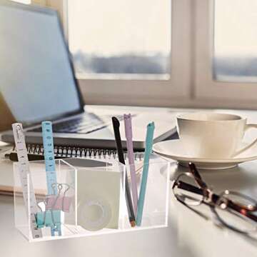 Clear Makeup Brush Holder Organizer for Vanity Storage