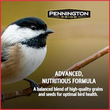 Pennington Pride Birder's Blend, Wild Bird Seed for Outside Feeders, Fruit Flavored Blend Attracts a Wide Variety of Birds, 10-lb. Bag