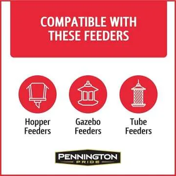 Pennington Pride Birder's Blend, Wild Bird Seed for Outside Feeders, Fruit Flavored Blend Attracts a Wide Variety of Birds, 10-lb. Bag