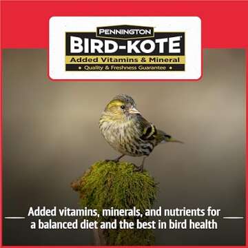 Pennington Pride Birder's Blend, Wild Bird Seed for Outside Feeders, Fruit Flavored Blend Attracts a Wide Variety of Birds, 10-lb. Bag