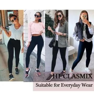 High Waisted Leggings for Women-Womens Black Seamless Workout Leggings Running Tummy Control Yoga Pants(L-XL)