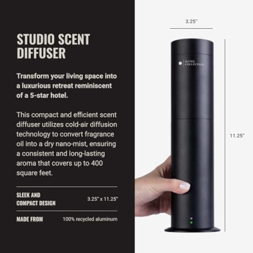 Luxury Aroma Diffuser for Home Office 400 sq ft Coverage