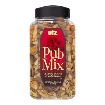Utz Pub Mix - 44 Ounce Barrel - Savory Snack Mix, Blend of Crunchy Flavors for a Tasty Party Snack -...