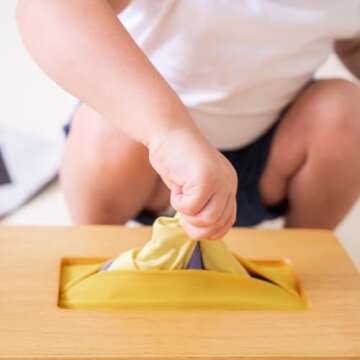 Montessori Sensory Tissue Box for Babies - Safe & Fun Toy