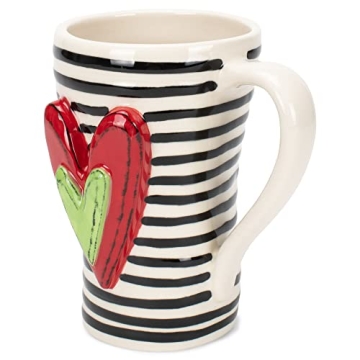 Cheerful DEMDACO Tracy Pesche Heart Mug for Gifting