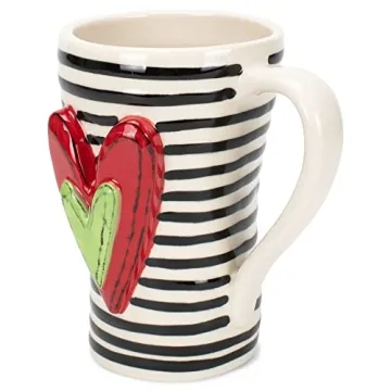 Cheerful DEMDACO Tracy Pesche Heart Mug for Gifting