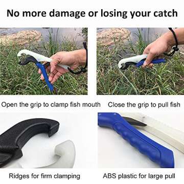 Fishfun Digital Fish Scale with Lip Gripper - Accurate 110lb