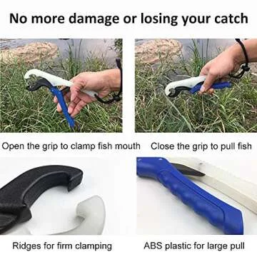 Fishfun Digital Fish Scale with Lip Gripper - Accurate 110lb