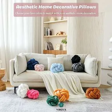 VBGYA Knot Pillow Ball - Soft Decorative Throw Pillows