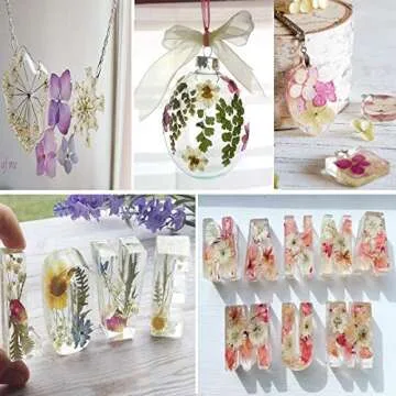 148PCS Pink Dried Flowers & Butterfly Stickers Craft Set