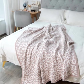GY Ultra Soft Leopard Throw Blanket - Lightweight & Cozy